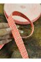 2 cm Tricot Patterned Ribbon Sewing Clothing Accessory 1 Meter Orange - 4