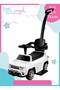 - Baby Ride On Push Car With Handle - White - 2