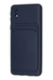 Sptrns Samsung Galaxy A01 Core Case Kelvin Silicone with Business Card (190010) - Navy Blue - 3