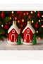Red and White Christmas Home Decoration 10cm – Christmas Tree Hanging Party Decoration - Christmas Ornaments - 6