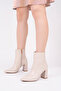 Women's Heeled Boots Snake Pattern Patent Leather Look 8.5 cm Thick Heel Stylish Elegant Modern Design - 6
