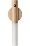 Motion Sensor Wooden Night Light - Rechargeable Magnetic LED (White Ash/Beech) 2PC