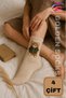 4 Pairs of Teddy Bear Patterned Cotton Socks, Women's Colorful College Socks - 6