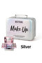 Portable Multifunctional Cosmetic Bag with Long-Lasting Glitter Eyeshadow and Lipstick Makeup Set - 5