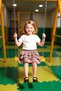 Girl's Ruffle Collar Ribbed Top and Layered Skirt Set, High Quality, Stylish, Comfortable, Casual - 3