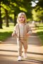 Girl's Triple Cotton Hooded Zippered Top and Ribbed Detailed Bottom Clothing Set Quality Stylish