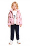 Girls' Top-Bottom Three-Piece Set Plaid Jacket T-Shirt and Pants Good Quality Stylish Comfortable Casual - 4