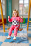 Cute Panda Patterned Girls' Knitted Tracksuit Set High Quality Stylish Comfortable Casual - 3
