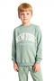 Girl's Top-Bottom Cotton New York Printed Crew Neck Sweatshirt and Sweatpants Set Quality Stylish - 5