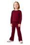 Girl's Comfortable Stretchy Ribbed Detailed Long Sleeve Top and Leggings Set Quality Stylish Comfortable - 4