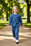 Comfortable O Oversized Cotton Top and Bottom Set for Children Quality Stylish Comfortable Casual