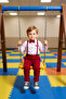 Boys' Stylish Polka Dot Shirt Pants and Bow Tie Suspender Set Quality Stylish Comfortable - 3