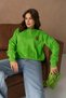 Oversized Heart and Teddy Bear Detailed Crew Neck Knitwear Sweater Aw25Kz0071 - 5