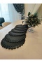 Jute, American Service Set, 6 Plates, 1 Bread Basket, Plate Mat, Plate Set, Modern Lux Presentation - 2