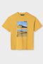 Boy 10-16 Years Printed Short Sleeve T-Shirt 6007 Yellow - 2