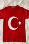 Mojo unisex s, m, l, xl turkish flag short sleeve t-shirt 9845 red