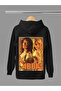 Abba Printed Cotton Long Sleeve Fleece-Lined 3-Ply Hooded Rock Sweatshirt