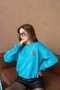 Oversized Heart and Teddy Bear Detailed Crew Neck Knitwear Sweater Aw25Kz0071 - 2