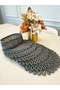 Jute, American Service Set, 6 Plates, 1 Bread Basket, Plate Mat, Plate Set, Modern Lux Presentation - 3