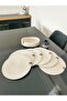 Jute, American Service Set, 6 Plates, 1 Bread Basket, Plate Mat, Plate Set, Modern Lux Presentation - 4