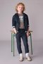 Boy's 8-18 Years Old Hooded Tracksuit Set Navy Blue