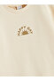 Beige Crew Neck Baby Boy Sweatshirt and Sweatpants - 5