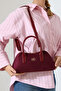 Burgundy Women's Suede Shoulder and Hand Bag – Elegant, Stylish, and Suitable for Everyday Use - 7