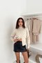 Basic Double Zipper Detailed Mock Neck Knitwear Cardigan Aw25Hi0054