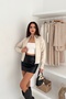 Basic Double Zipper Detailed Mock Neck Knitwear Cardigan Aw25Hi0054 - 3