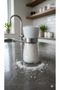 Salt/Black Pepper Grinder Glass Body Ceramic Blade Mill 13 cm