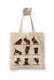 Rottweiler Yoga Is Red-Faced Pug Dog Yoga White Cloth Bag Long Handle Shopping Bag Beach Bag