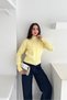 Basic Double Zipper Detailed Mock Neck Knitwear Cardigan Aw25Hi0054 - 3