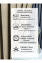 Bohemian Style Linen Look Gizia Light Mink Background Curtain Straight Sewing (No Pleats) Single Panel 32 - 5