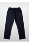 3 Thread Thick Straight Leg Sweatpants / Track Pants - Dark Blue