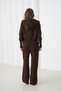 Hooded Lace Detailed Premium Yarn Knitwear Bottom-Top Set Aw25Au0027 - 2