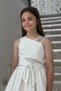 Mojo Girl's 9-14 Years Old Ribbon Detailed Short Evening Dress 705 Ecru - 3