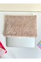 13-14-15-16 Inch Latte Color Teddy / Plush Computer Bag, Laptop Case, MacBook Air Case - 5