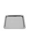 Single Square Stainless Steel Serving Presentation Tray (24*24 cm)