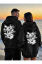 سترة بقلنسوة منقوشة على شكل تنين من Dear Lover – قصة فضفاضة 3 Thread Unisex Hoodie