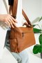 Y.S.Deri Women's Messenger Bag Multi-Pocket 30*20 cm Vegan Leather Crossbody Shoulder Bag - 3