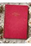 A5 Spiral Linen Undated Planner Agenda Red Color Infinity Planner Fountain Pen Compatible