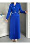 Women's Pleated Mini Skirt & Belted Blazer Jacket Set - Trendy Combination - 8