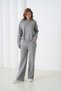 Oversized Premium Yarn Half Placket Button Polo Neck Knitwear Bottom-Top Set Aw25Au0029 - 6