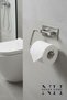 3-Piece Set (Stainless Steel Adhesive Towel Rack, Toilet Paper Holder, and 2-Piece Hanger) Towel Holder - 4