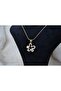 Clover Themed Gold Steel Necklace - 3