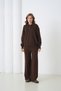 Oversized Premium Yarn Half Placket Button Polo Neck Knitwear Bottom-Top Set Aw25Au0029 - 3
