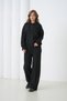 Oversized Premium Yarn Half Placket Button Polo Neck Knitwear Bottom-Top Set Aw25Au0029 - 2