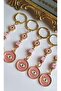 Gift 5-Piece Zircon Stone Evil Eye Beaded Pink Stylish Keychain 10.5 cm - 3