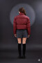 Cross-Stitched Winter Coat with Rubber Detail Crop (Calemore) - 5