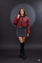 Cross-Stitched Winter Coat with Rubber Detail Crop (Calemore) - 6